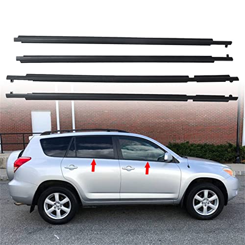 ANTUKO 4pcs Weatherstrip Window Seal Car Window Moulding Trim Replacement for 2006-2008 RAV4