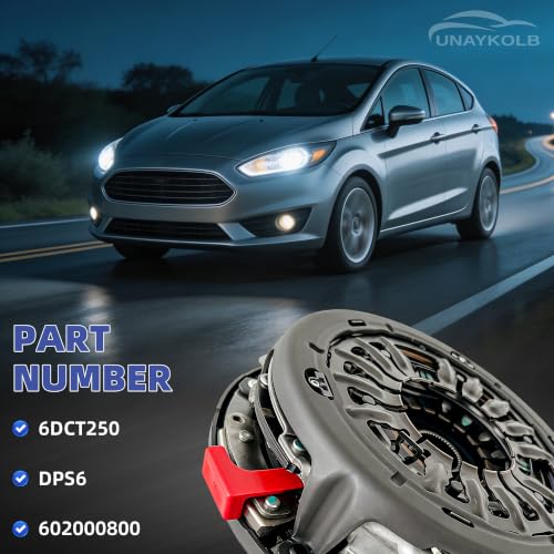 UnayKolb 6DCT250 DPS6 Auto Transmission Dual Clutch Drum Set Dual Clutch Kit Compatible with Ford Focus 2011-2019/Fiesta 2011-2018/B-MAX/EcoSport 2013-2017/Figo 2016-2018 602000800