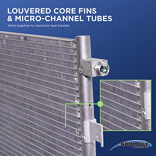 Kool Vue A/C Condenser Compatible with Buick LeSabre 2000-2005
