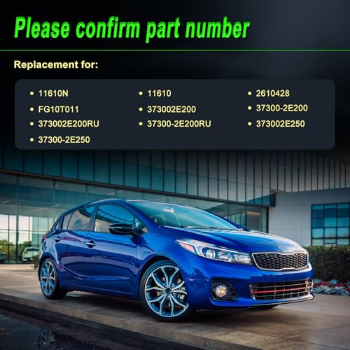 SHICHU Alternator Compatible with 2011-2017 Elantra 2012-2013 Soul 2014-2016 Forte 1.8L 2.0L L4 Replace for 11610 373002E200 2610428