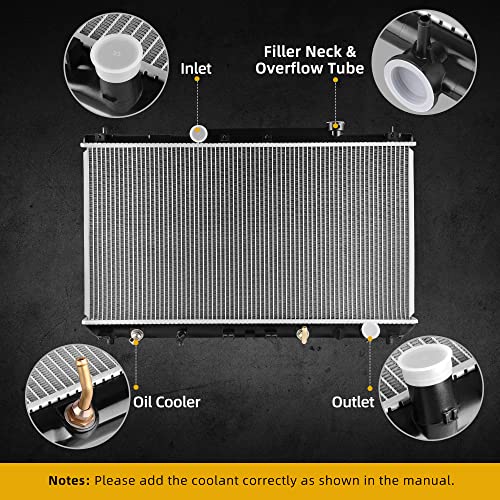 DWVO Radiator Compatible with 1997-2001 Camry 2.2l L4, Compatible with 1999-2001 Solara 2.2L L4 4Cyl DWRD1017