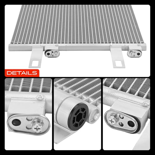 A-Premium Air Conditioning A/C Condenser Compatible with Ram ProMaster 1500 2500 3500 2014-2024, 3.0L 3.6L, Replace# 57008243AA