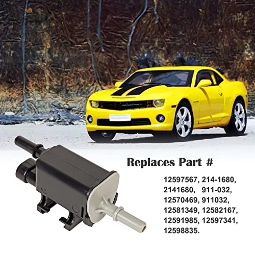 EVAP Vapor Canister Purge Valve Solenoid 911-032 Compatible with Chevy Silverado Tahoe Suburban Malibu GMC Sierra Yukon Replace 214-1680 2141680