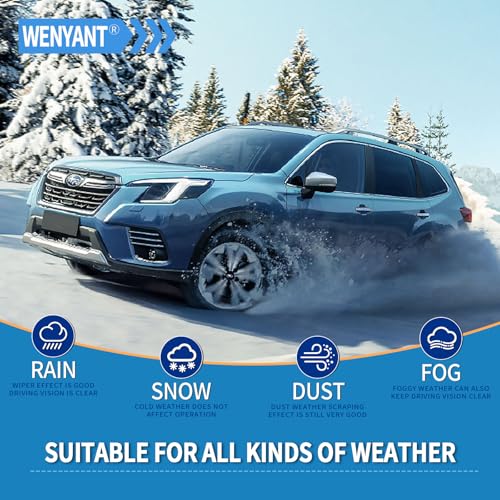 Wenyant 20"/20"/12" Windshield Wipers Compatible with Ford Escape 2008 2009 2010 2011 2012 Front and Rear Wiper Blades for My Car Original Equipment Automotive Replacement (Set of 3)