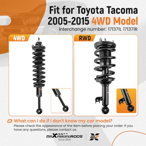 maXpeedingrods 2Pc Front Strutss for Toyota Tacoma 4WD 2005-2015