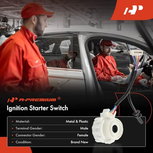 A-Premium 6+2 Blade Pin Ignition Starter Switch Compatible with Volkswagen Passat 2012-2019, Tiguan 2012-2017, Golf/GTI 2011-2013, Eos 2012-2016, Audi Q3/Q3 Quattro 2015-2018, without Deadlock/KESSY