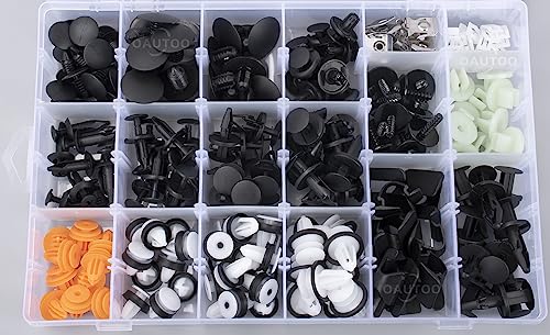 OAUTOO 200pcs for Ford Transit 2014-On Auto Body Interior and Exterior Retainer Fastener Clip Assortment