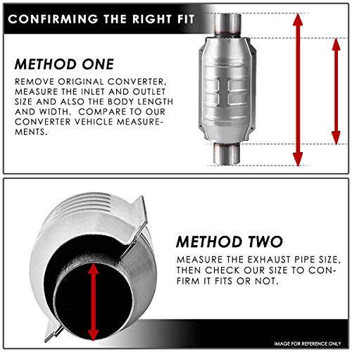 DNA MOTORING Factory Style Catalytic Converter Exhaust Pipe Compatible with 01-05 Civic EX GX, OEM-CONV-018
