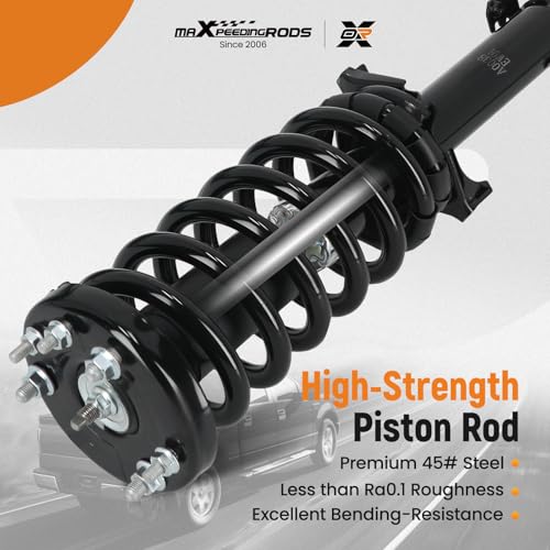maXpeedingrods 4Pcs Front Struts & Sway Bar Links for Honda Accord 2008-2012, 172562L 172562R Shock Absorbers Complete Strut with Coil Spring Assembly