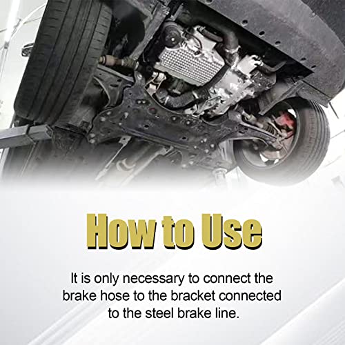 15 Pieces Brake Line Clips Metal Brake Line Retainer U Shaped, Brake Hose Bracket, Parking Brake Cable Clip Replacement Hose Retaining Clip Brake Hose Lock, Cars Trucks Vehicles Parts.