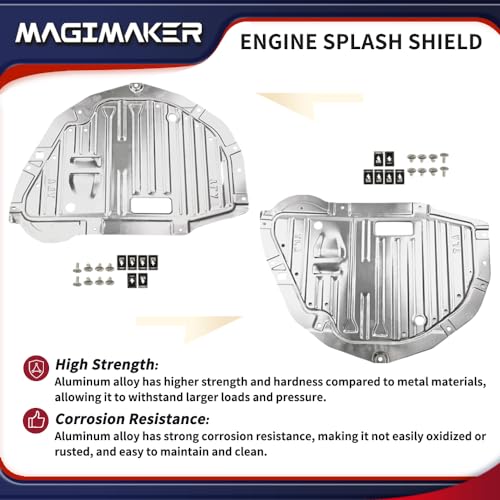 Magimaker Engine Splash Shield Guard 74112-TLA-A01 74112TLAA01 Fit for Honda CR-V CRV 2017 2018 2019 2020 Under Engine Cover Lid