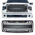 EOMD Front Grille Compatible with 2009-2014 F150 w/DRL & Turn Signal Lights Matte Black
