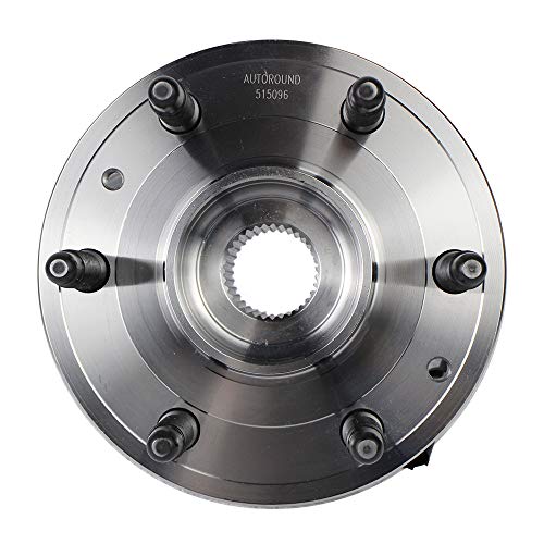 Autoround 515096 Front Wheel Hub and Bearing Assembly Compatible with Chevy Tahoe Silverado 1500 Avalanche Suburban, Cadillac Escalade, GMC Yukon Sierra, 4WD, 2007-2014