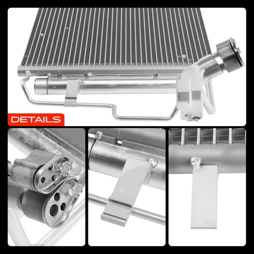 A-Premium Air Conditioning A/C Condenser Compatible with 2010 2011 2012 2013 Mazda 3 2.0L 2.5L, Fit Sedan Only