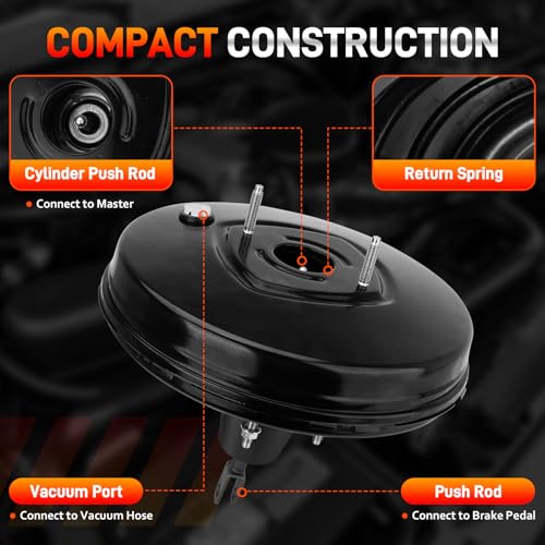 54-72020 Vacuum Power Brake Booster Compatible with Ford Edge Limited SE SEL Sport, Lincoln MKX Base 2011-2015 3.5L 3.7L V6 A/T AWD FWD, Replace # BA1Z2005A, BT1Z2005A, BT4Z2005A, CT4Z2005A, CT4Z2005E