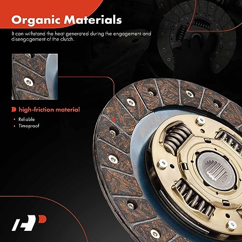 A-Premium Transmission Clutch Kit Set Compatible with Honda Civic 1992-2005, Civic del Sol 1993-1995, 1.5L 1.6L 1.7L, Replace# 22300P2E003, 621302177