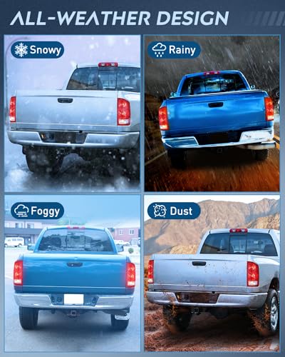Nilight Taillight Assembly Compatible with 2002 2003 2004 2005 2006 Dodge Ram 1500 2500 3500 Rear Lamp Replacement OE Style Passenger Side