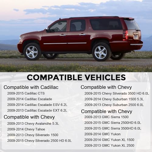Mass Air Flow Sensor MAF Sensor Compatible with Cadillac CTS Escalade Chevy Avalanche Silverado Suburban Tahoe GMC Sierra Yukon XL 1500 2500 Replaces 10393948 23256991