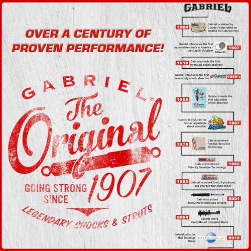Gabriel 34036 Load Carrier Towing & Hauling Front Spring Shocks Fits Chevrolet C10, C20, C30, GMC C1500, K5 Blazer, Jimmy (Pair)