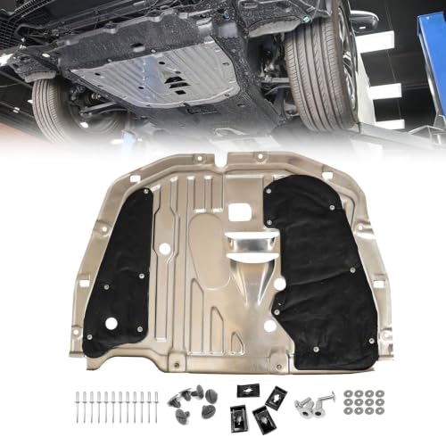Priprilod Engine Splash Guard Under Car Shield Cover Board with Screws and Clips Compatible with Honda Civic 2016-2021#74110-TBA-A00 90674-TY2-A01 ﻿