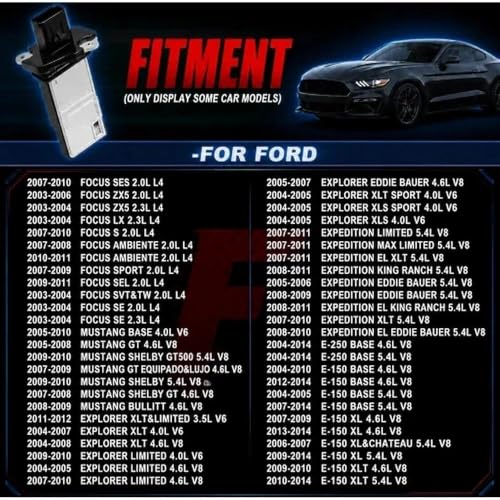 OYEAUTO Mass Air Flow Sensor 3L3A-12B579-BA AFLS131 Compatible with Ford F150 F250 E150 E250 E350 for Lincoln,for Mercury