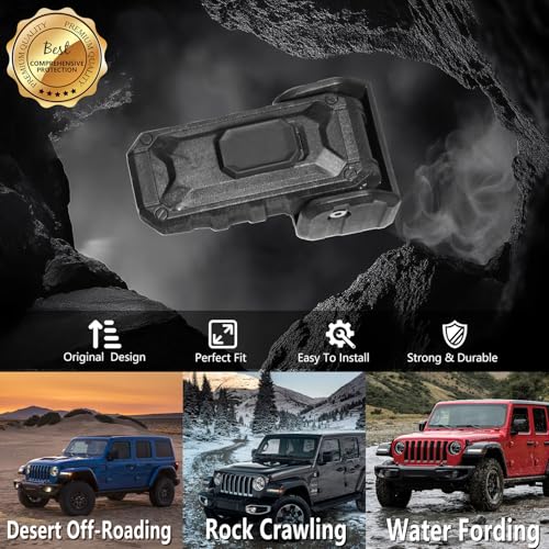Locking Hood Latch with Keys, Jeep Hood Latch Compatible with 2018-2026 Jeep Wrangler JL JLU Jeep Gladiator JT, Anti-Theft Hood Lock Catch Latch Accessories, Dust & Water Resistant, 1 Pair(Not for JK)