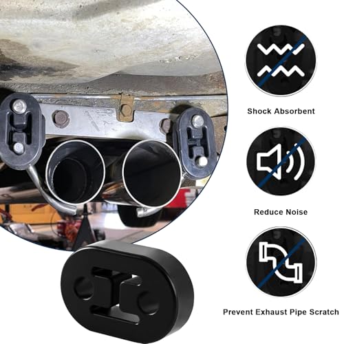 COROTC 304 Stainless Steels 2.5” Exhaust Hangers,Muffler Hangers(2Pcs 2.5")