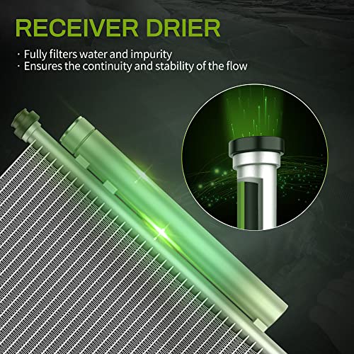 AUTOSAVER88 A/C Air Conditioning Condenser Compatible with 1995-2014 Chevrolet Silverado GMC Sierra 1500 2500 3500 Avalanche Suburban Avalanche1500 2500 3500 2002-2014 Cadillac Escalade Tahoe Yukon XL