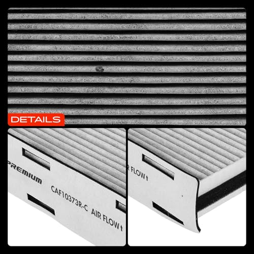 A-Premium Cabin Air Filter with Activated Carbon Compatible with Volkswagen Jetta, Passat, Golf, Tiguan, Beetle, CC, Eos, GTI, Rabbit & Audi A3 Quattro, Q3 Quattro, TT Quattro