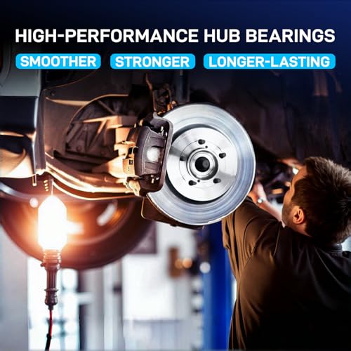 BDELI 2 Pack Front Wheel Bearing and Hub Assembly 513121 Replace for 00-11 Chevy Impala, 97-08 Pontiac Grand Prix, 06-09 Cadillac DTS, 99-02 Eldorado, 05-09 Buick Lacrosse, 06-11 Lucerne, 5 Lug w/ABS