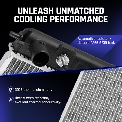 SPELAB CU2950 Radiator Replacement - Fits Compatible with Jeep Compass Patriot 2007-2017 2.0L 2.4L, Compatible with Dodge Avenger 2008-2010 2.0L 2.4L 2.7L - Replaces # ‎5191249AA, 68004049AA