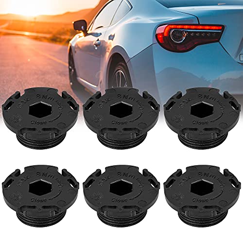 X AUTOHAUX 6pcs ABS Car Engine Oil Drain Plug Replacement 11137605018