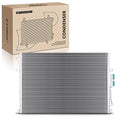 A-Premium Air Conditioning A/C Condenser Compatible with Jeep Grand Cherokee 1999-2003 4.0L 4.7L, Replace# 55115918AB