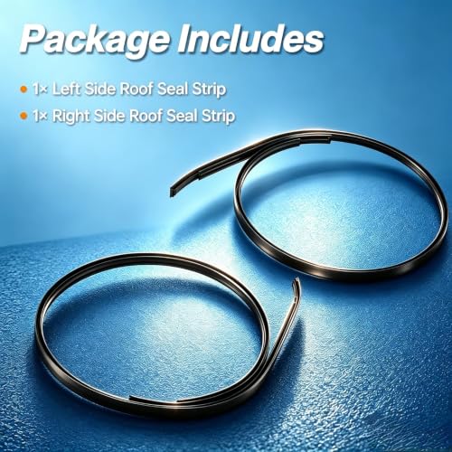 HIMARKLIF Roof Drip Molding Weatherstrip, Car Roof Seal Strip Compatible with Toyota Camry 2012-2017 Replace # 75555-06080 75555-06100 75556-06080 75556-06100 (Left & Right Side)