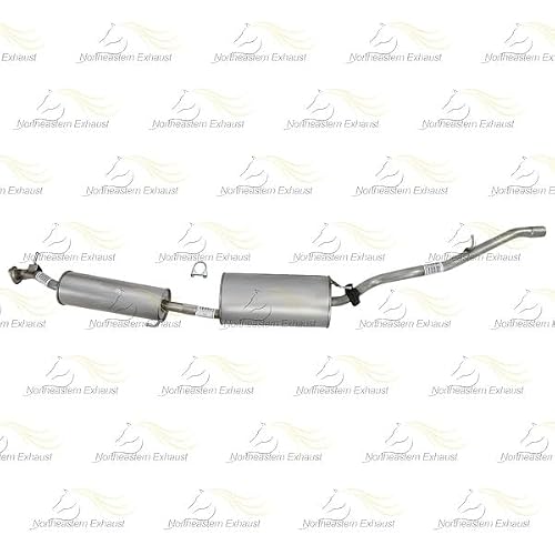 Northeastern Exhaust | Stainless Steel Muffler & Tail Pipe Exhaust System Kit Compatible for 2003-2011 Honda Element 2.4L | Free Clamp, Spring Bolt Kit and Gaskets Included