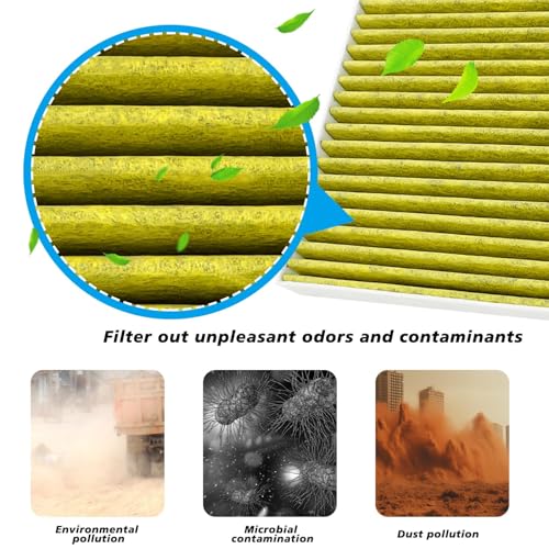 Cabin and Engine Air Filter Fits for 2019-2025 2026 Chevrolet Silverado 1500, Tahoe, Suburban, Sierra 1500, Yukon, Yukon XL, Escalade, Fits 13356916, 84121219, CF11966, CA12404