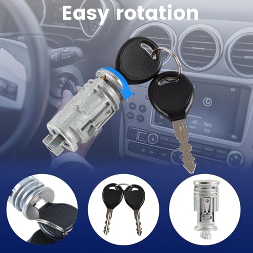 Ignition Switch Lock Cylinder Compatible with 2001-2010 Chrysler Durango Dakota Ram 1500 2500 3500 Pickup Truck Van Replace OE# 924-709