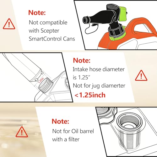 Vierkate 5GPM Cordless Fuel Transfer Pump,Auto-Stop & Hand Nozzle, Compatible with DeWalt 20V & Milwaukee 18V Batteries, 51'' hose,Vertical Operated Gas Can Pump for Diesel,Gasoline(Bare Tool)