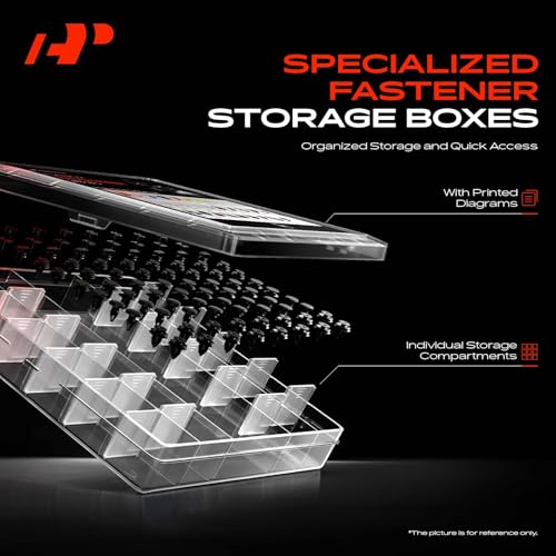 A-Premium 290PCS Retainer Clip Kit Compatible with 2005-2015 Toyota Tacoma