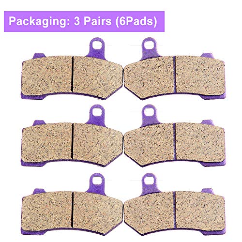 ECCPP Brake Pads for FLHTCU Ultra Classic Electra Glide 2008-2022, FLHR Road King FLHX Street Glide 2008-2022, Front and Rear Braking Pads Kits Set