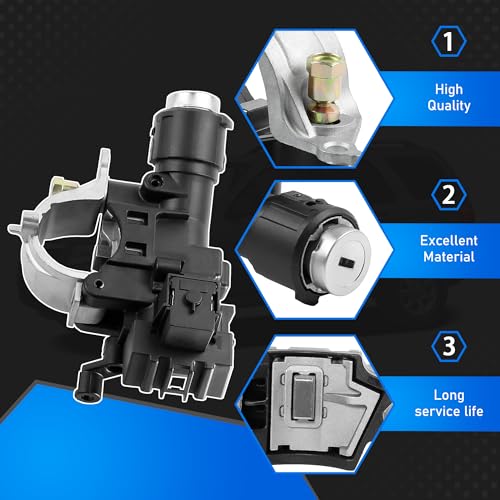 YzusGomumu Ignition Switch Lock Cylinder Assembly Fit for 08-12 Ford Mazda