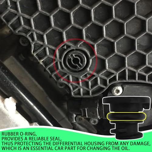 QKYS 6PCS Car Engine Oil Drain Plug with Oil Drain Plug Removal Tool, OEM#06L103801 Oil Drain Plug Repair Kit, Oil Pan Drain Plug Compatible with Volkswagen, Audi, Seat Golf Passat