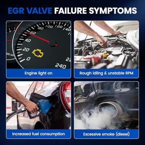 SYKRSS EGR Valve EGV1025 Compatible with Ford Escape/Fusion 2.3L/2.5L 2005-2016 | Replaces Motorcraft 1S7Z-9D475-AA, 91023 | Compatible with Mazda 3/6 & Mariner