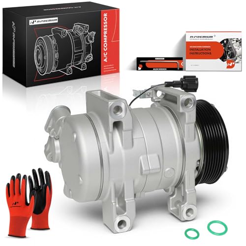 A-Premium Air Conditioner AC Compressor with Clutch Compatible with Infiniti QX56 2004-2013 QX80 2014-2023 & Nissan Armada Pathfinder Titan XD, 5.0L 5.6L