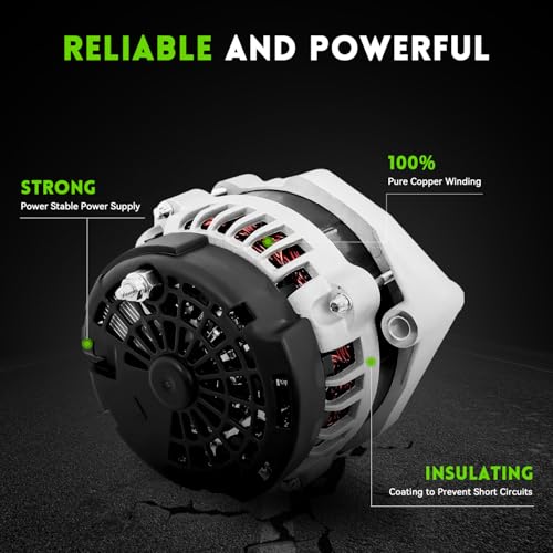 WAGSON 8301N Alternator 160Amp High Output Compatible with 2007-2014 GMC Yukon, Sierra, Chevy Tahoe, Suburban, Silverado 1500/2500, Avalanche, Cadillac Escalade, Replace# 15093928,15905871, ADR0369