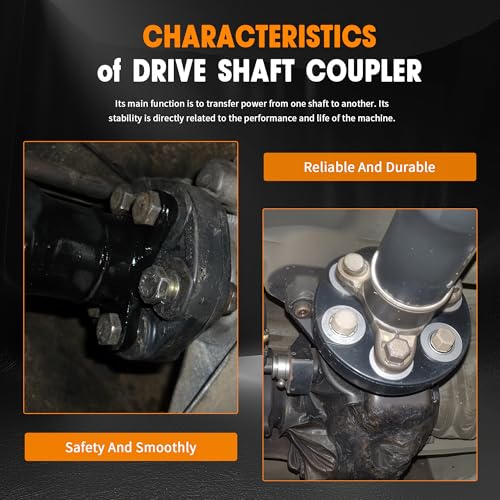 Ovabeyna 5127289AA, 5144110015 Drive Shaft Coupler Flex Joint Shaft Coupling with Bolts Compatible with Chrysler 300 2005-2010 & Dodge Challenger 2010-2011, Magnum 2005-2008, Charger 2006-2011