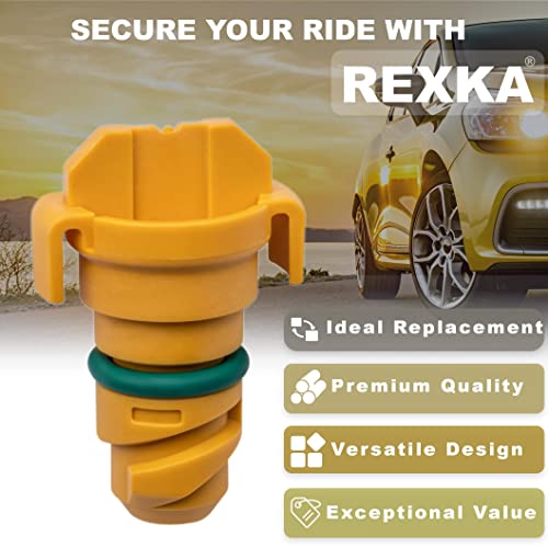 Rexka 4pcs Plastic Engine Oil Drain Plug for Ford KX6Z6730B F-150 F150 Mustang Lincoln Continental MKZ Nautilus Navigator