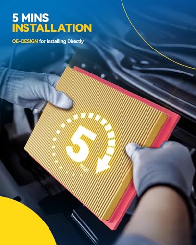 PHILTOP Engine Air Filter, Compatible with CA12295 Subaru Crosstrek 2018-2026, Forester 2019-2026, Outback 2020-2025, Ascent 2019-2025, Impreza, Legacy, WRX, Flexible Panel