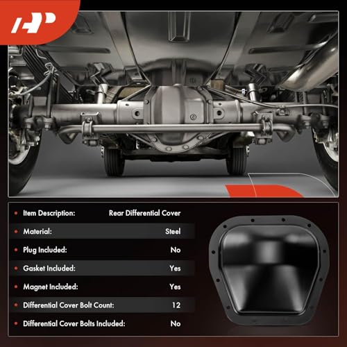 A-Premium 9.75 Inches Ring Gear Rear Differential Cover W/Gasket Fit for Ford F-150 Heritage, Transit-150, Transit-250, Transit-350 HD, Expedition, E-150 Econoline Club Wagon & Lincoln Navigator