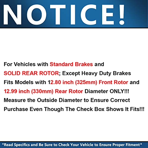 Detroit Axle - Brake Kit for 2012-2019 Ford Flex 2011-2019 Taurus Explorer